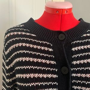 Black and White Pendleton Cardigan